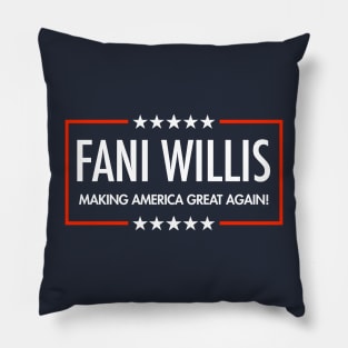 Fani Willis - Making America Great Again (blue) Pillow