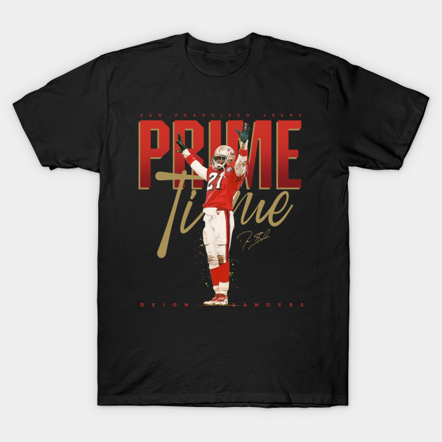Deion Sanders Primetime - Deion Sanders San Francisco 49ers - T-Shirt