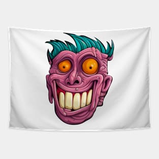 Funny Monster Face Tapestry