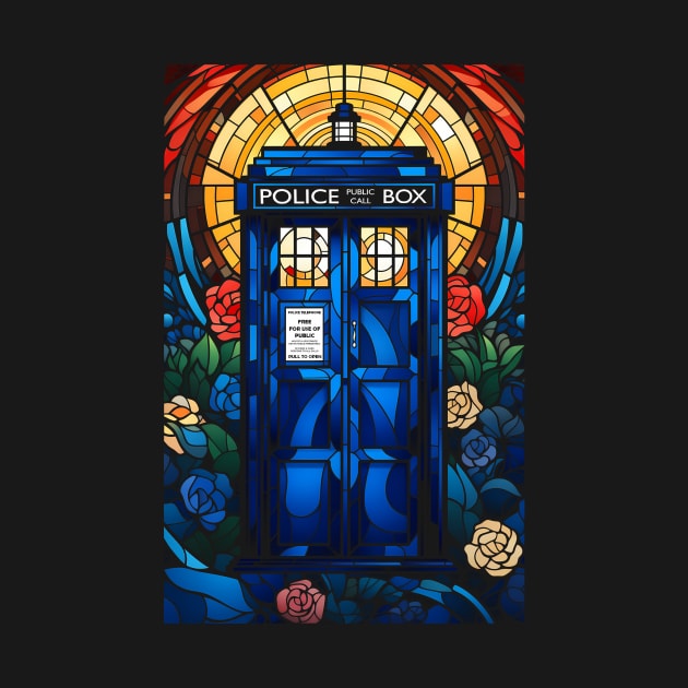 Stained Glass Gallifreyan Window by DesignedbyWizards