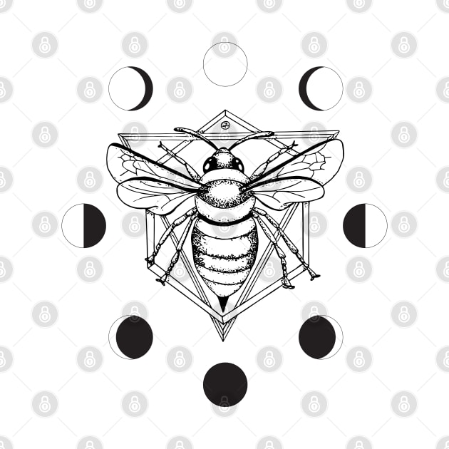 Moon Bee - Black &amp; White by FontaineN