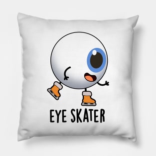Eye Skater Funny Ice Skating Pun Pillow