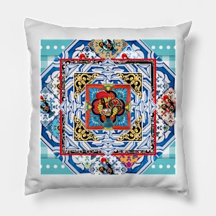 Portuguese folk art Pillow