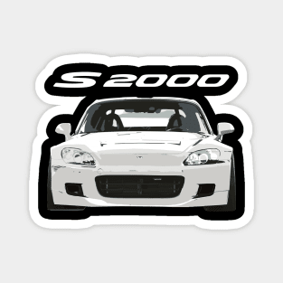 s2000 honda white covertable Magnet