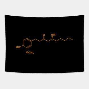 Ginger Gingerol Molecule Chemical Formula Tapestry