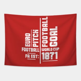 Football Fan Memorabilia All Team Colours Tapestry