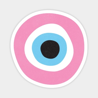 Pink Evil Eye Symbol Magnet