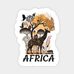 african savannah africa Magnet