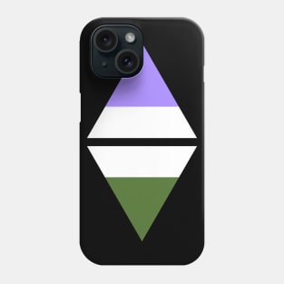 #nerfingwithpride Auxiliary Logo - Genderqueer Pride Flag Phone Case