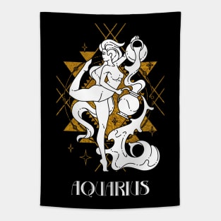 Aquarius zodiac sign Tapestry