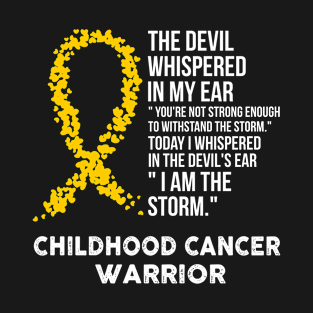 The Devil- Childhood cancer Awareness Support Ribbon T-Shirt