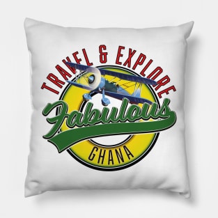 Travel explore fabulous Ghana Pillow
