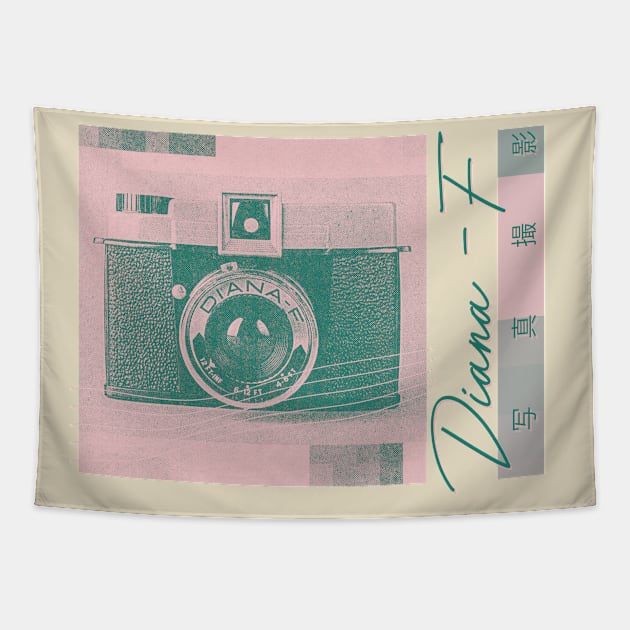 Diana F Camera Fan Design Tapestry by unknown_pleasures