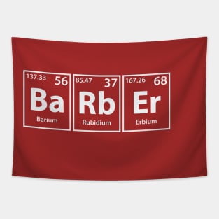 Barber (Ba-Rb-Er) Periodic Elements Spelling Tapestry