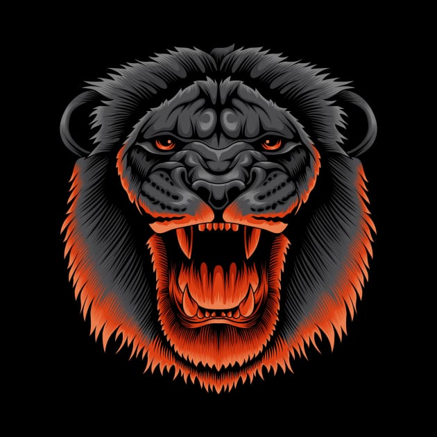 Roaring Lion by Marciano Graphic