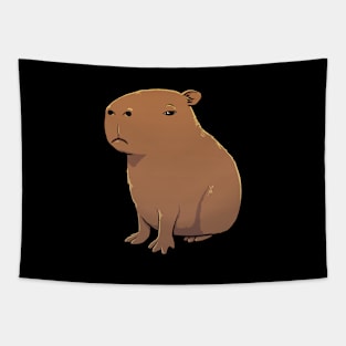 Capybara with a grumpy look Tapestry