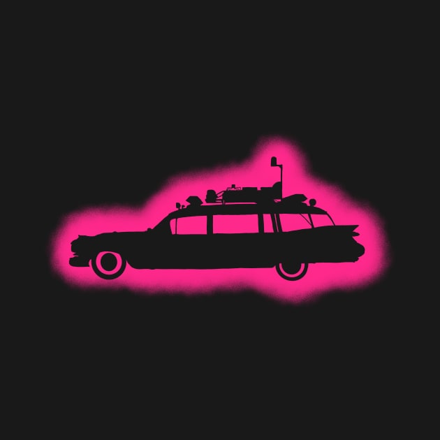 Ghostbusters Medi-Corps “Psychomagnetheric Ecto-1” Stencil Tee by Ghostbustersmedicorps