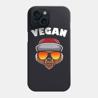 Vegan Hipster Grizzly Bear Phone Case