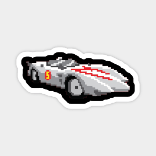 Mach 5 pixel art Magnet