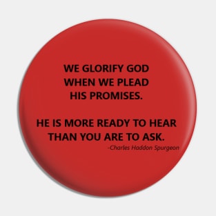 Spurgeon quote on prayer and petition Pin