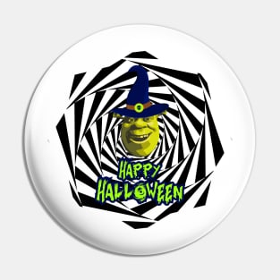 Funny Halloween Shrek Pin