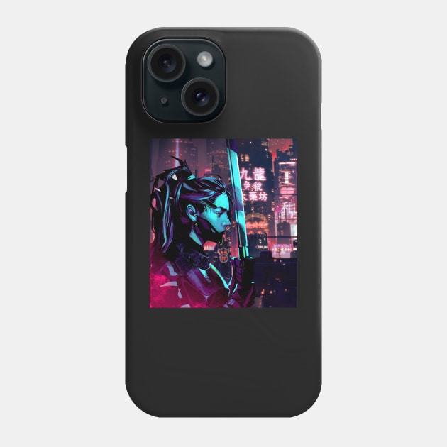 Cyber Assassin Phone Case by Clifficus