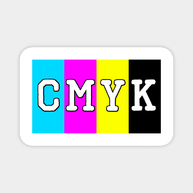 CMYK Magnet by Friki Feliz