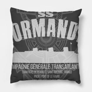 SS Normandie Pillow