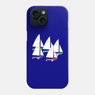 Town Class Sailboats Racing Phone Case