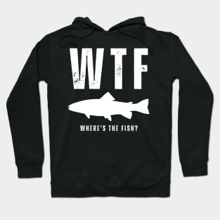 WTF Where's The Fish Men's Funny Fishing T-Shirt : : Clothing,  Shoes & Accessories