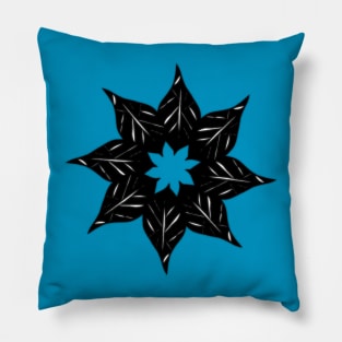 black flower Pillow