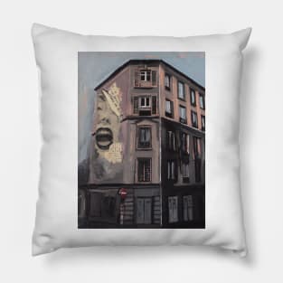 Apartment Block In Paris, France Pillow