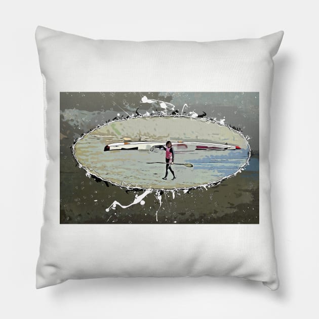 Finished Surf Skiing Pillow by PictureNZ