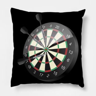 Dartboard With Darts Darter Pillow