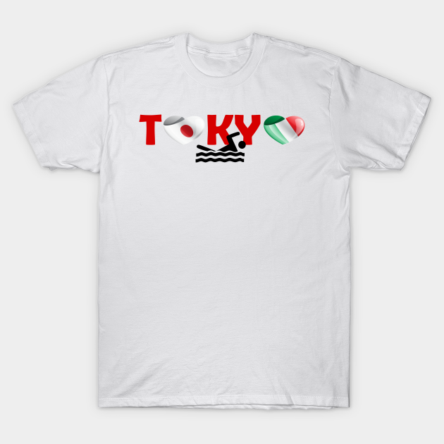 Discover Swimming in Tokyo - team Italy (IT) - Swimming Team - T-Shirt