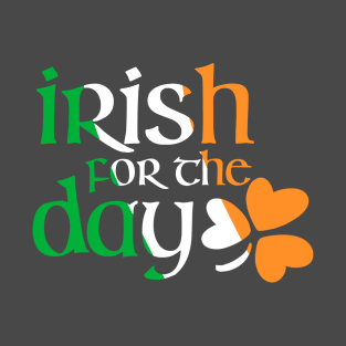 Irish for the day -flag colors T-Shirt