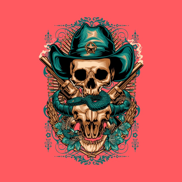 Cowboy Skull by FirmanHatibu123