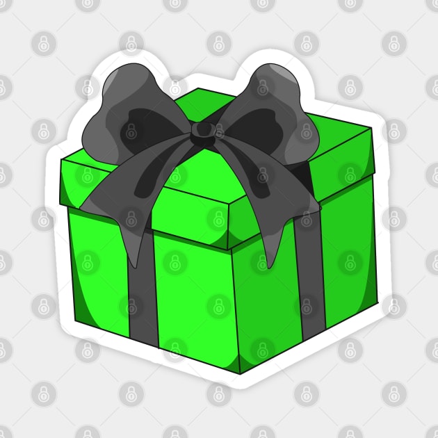 christmas present - green Magnet by persa