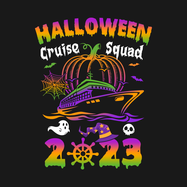 Halloween Cruise Squad 2023 Pumpkin Spooky Season Family by James Green