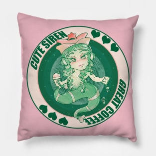 Cute Siren Coffee Pillow