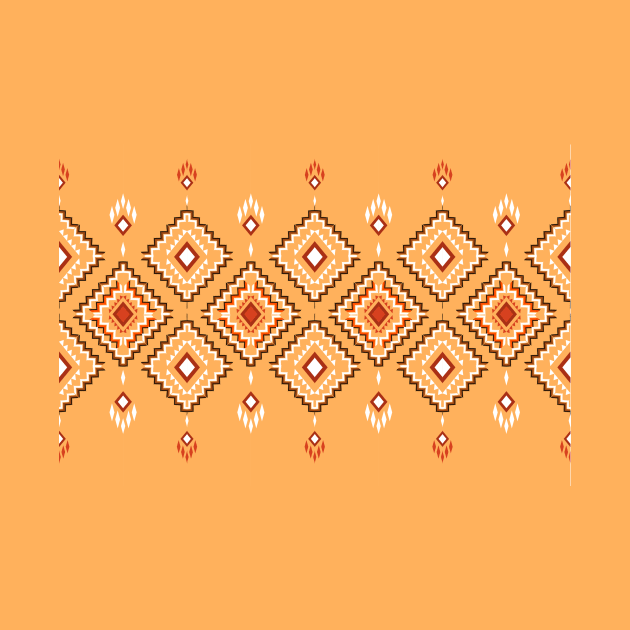 Beautiful geometric shapes on a brown background. by noke pattern