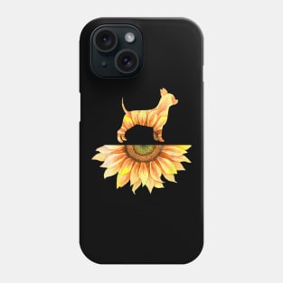 Chihuahua Sunflower Graphic Phone Case