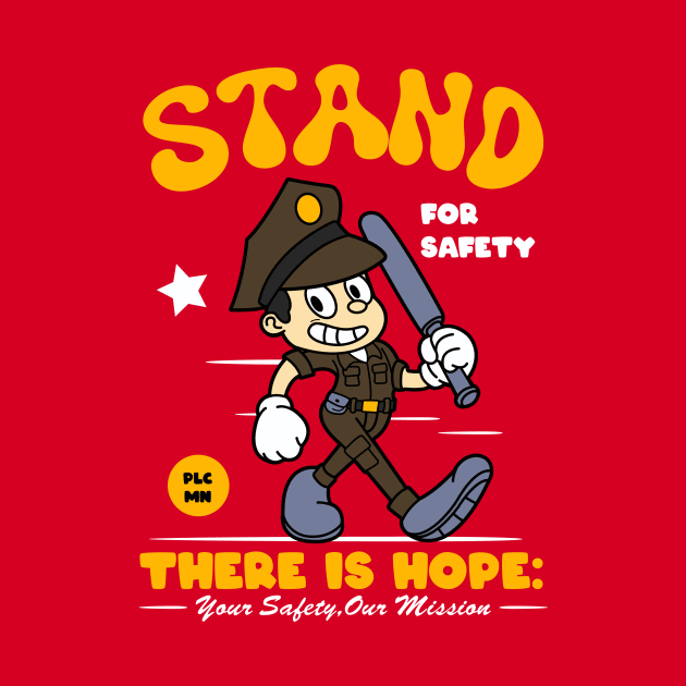 Stand for Savety Police Mascot by Harrisaputra