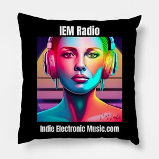 IEM Radio Retrowave Synthwave Pillow