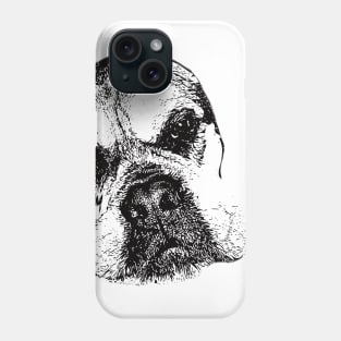 Bullmastiff Face Design - A Mastiff Christmas Gift Phone Case