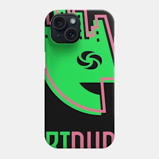 YourArtDude Logo In Lime And Red Phone Case