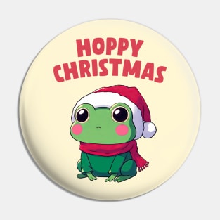 Hoppy Christmas Frog Pin