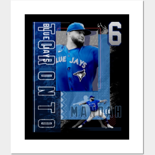 Alek Manoah Baseball Paper Poster Blue Jays 2 - Alek Manoah - Kids