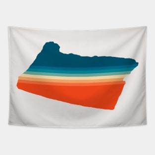 Oregon State Retro Map Tapestry