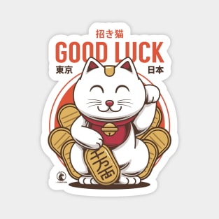 Lucky Maneki-Neko | Good Luck Cat Magnet